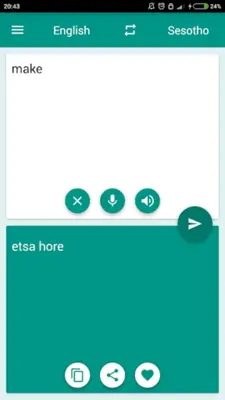 Sesotho-English Translator android App screenshot 0